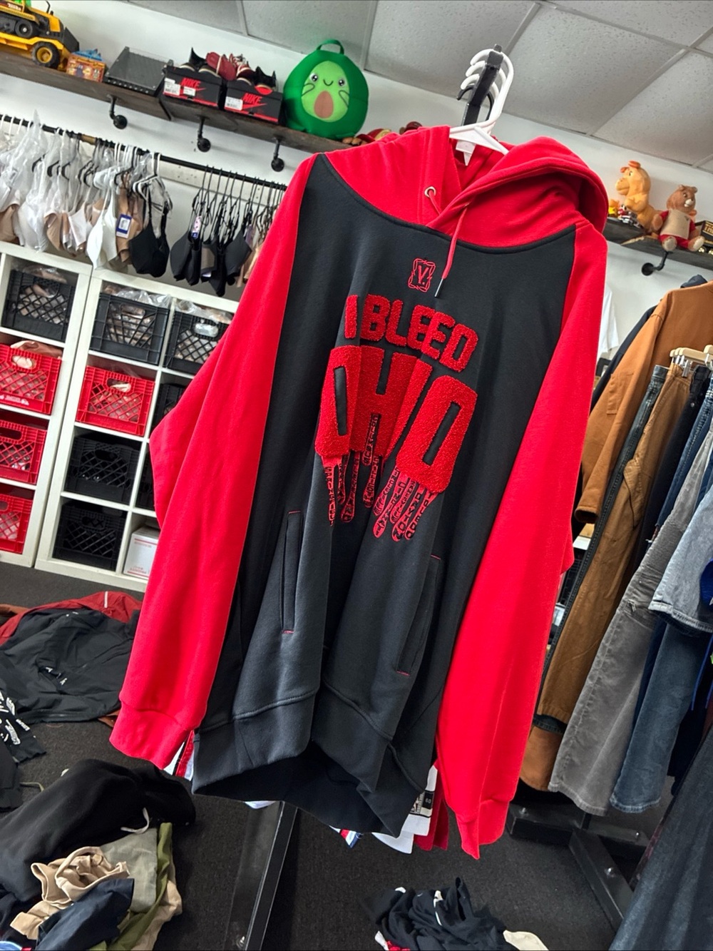 Men's  Rare VIP WEAR I BLEED 🩸 OHIO HOODIE New NWT SZ 2XL Extremely Rare